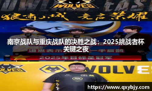 南京战队与重庆战队的决胜之战：2025挑战者杯关键之夜